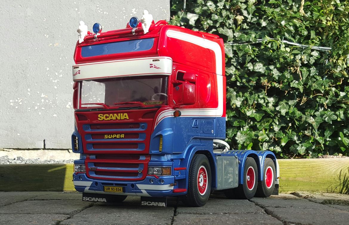 Lastbiler Tamiya Scania (Hanstholm Container transport)  billede 11