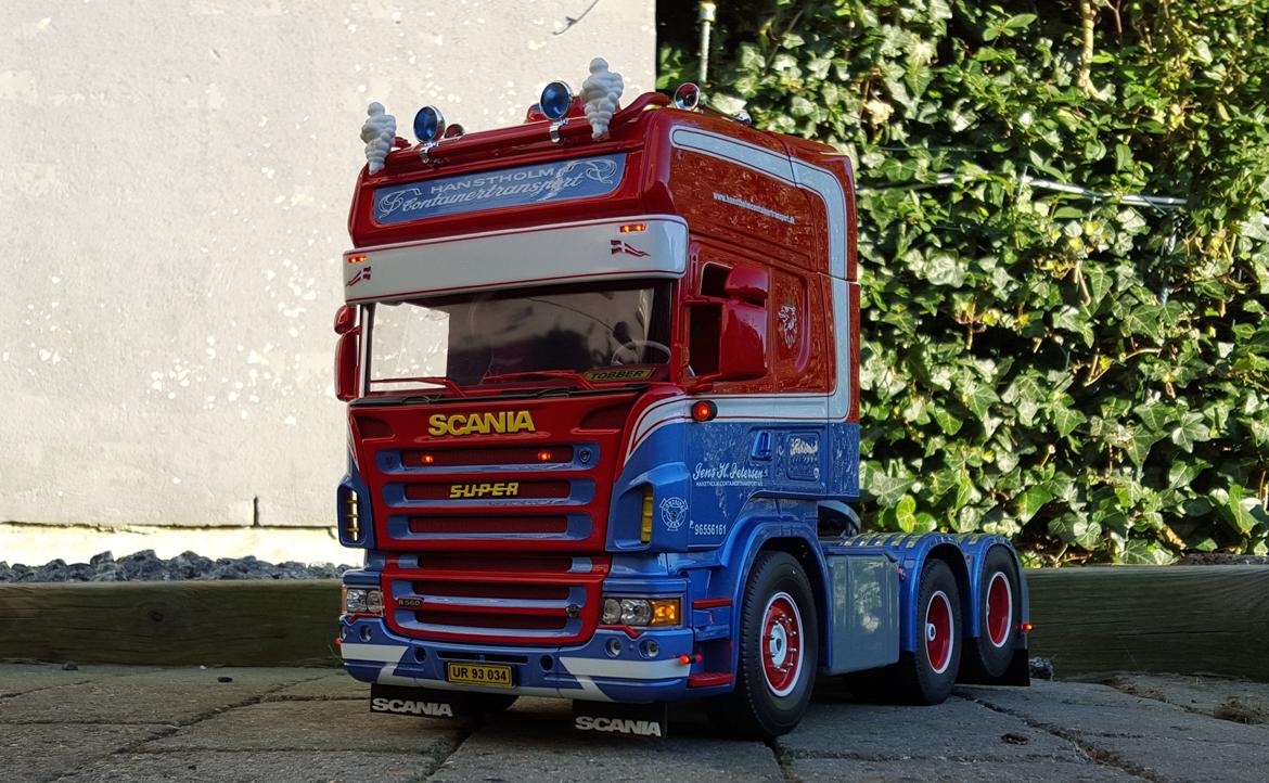 Lastbiler Tamiya Scania (Hanstholm Container transport)  billede 10