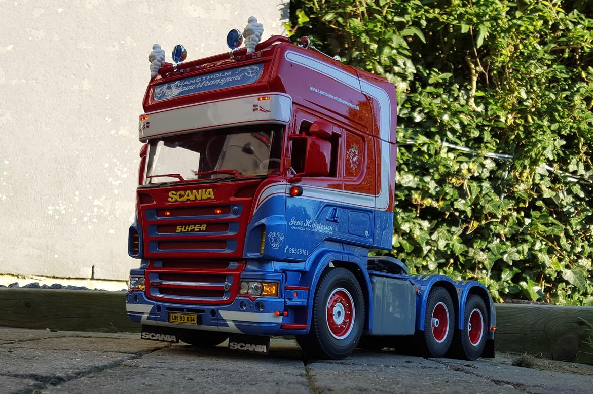 Lastbiler Tamiya Scania (Hanstholm Container transport)  billede 9