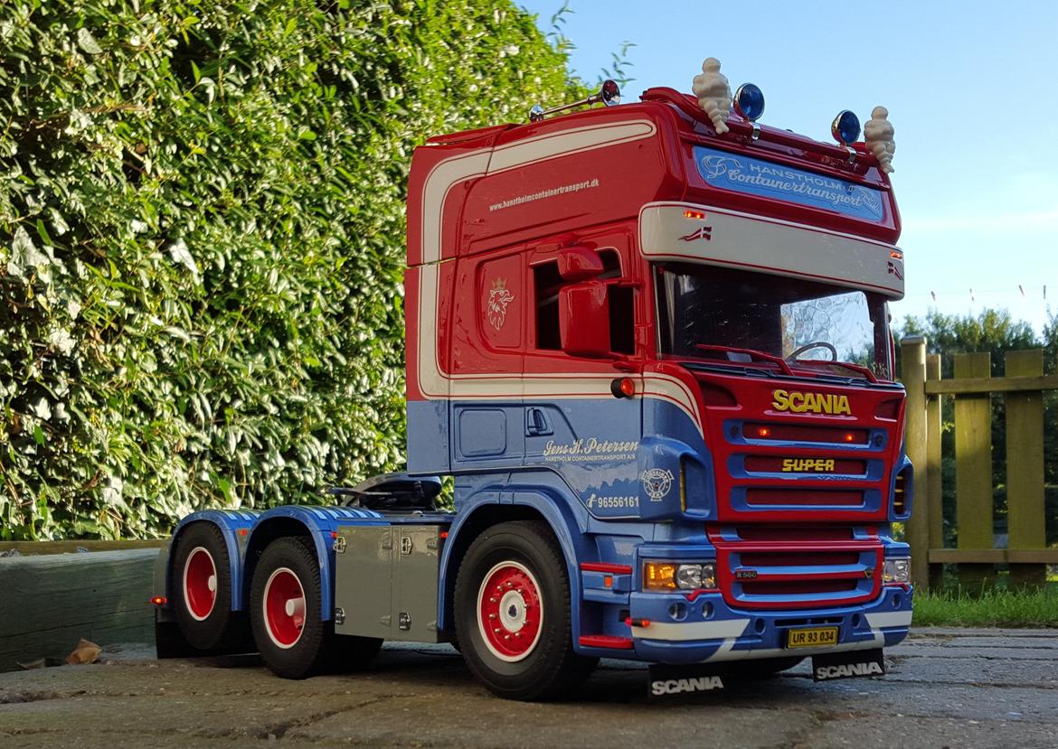 Lastbiler Tamiya Scania (Hanstholm Container transport)  billede 7