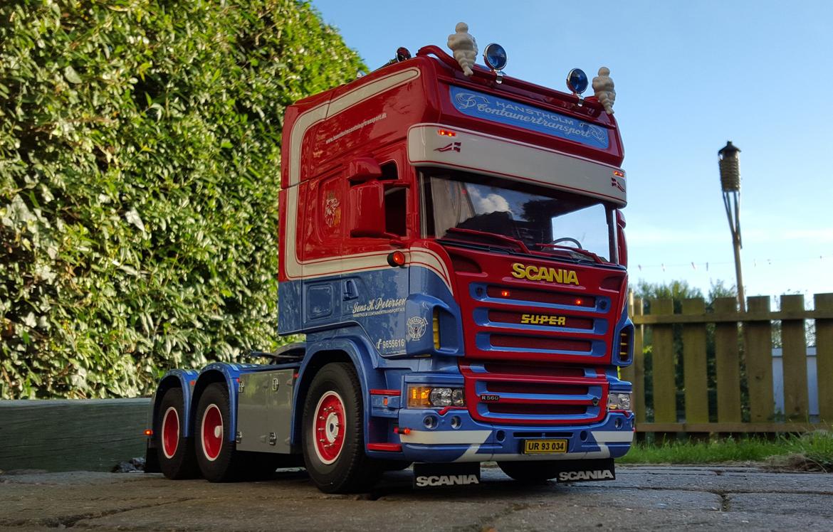 Lastbiler Tamiya Scania (Hanstholm Container transport)  billede 8