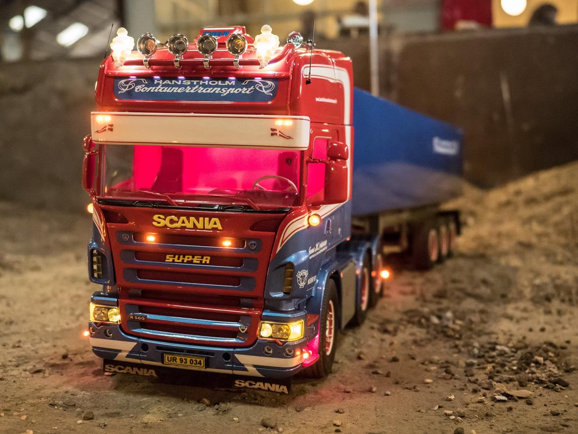 Lastbiler Tamiya Scania (Hanstholm Container transport)  billede 14