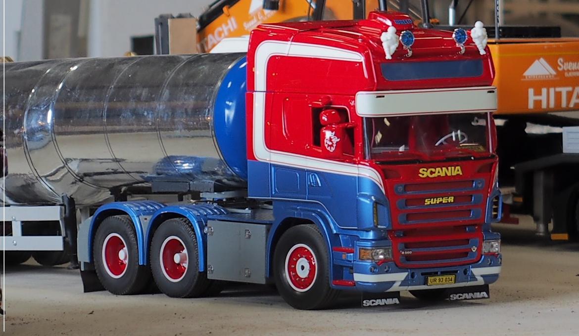 Lastbiler Tamiya Scania (Hanstholm Container transport)  billede 6