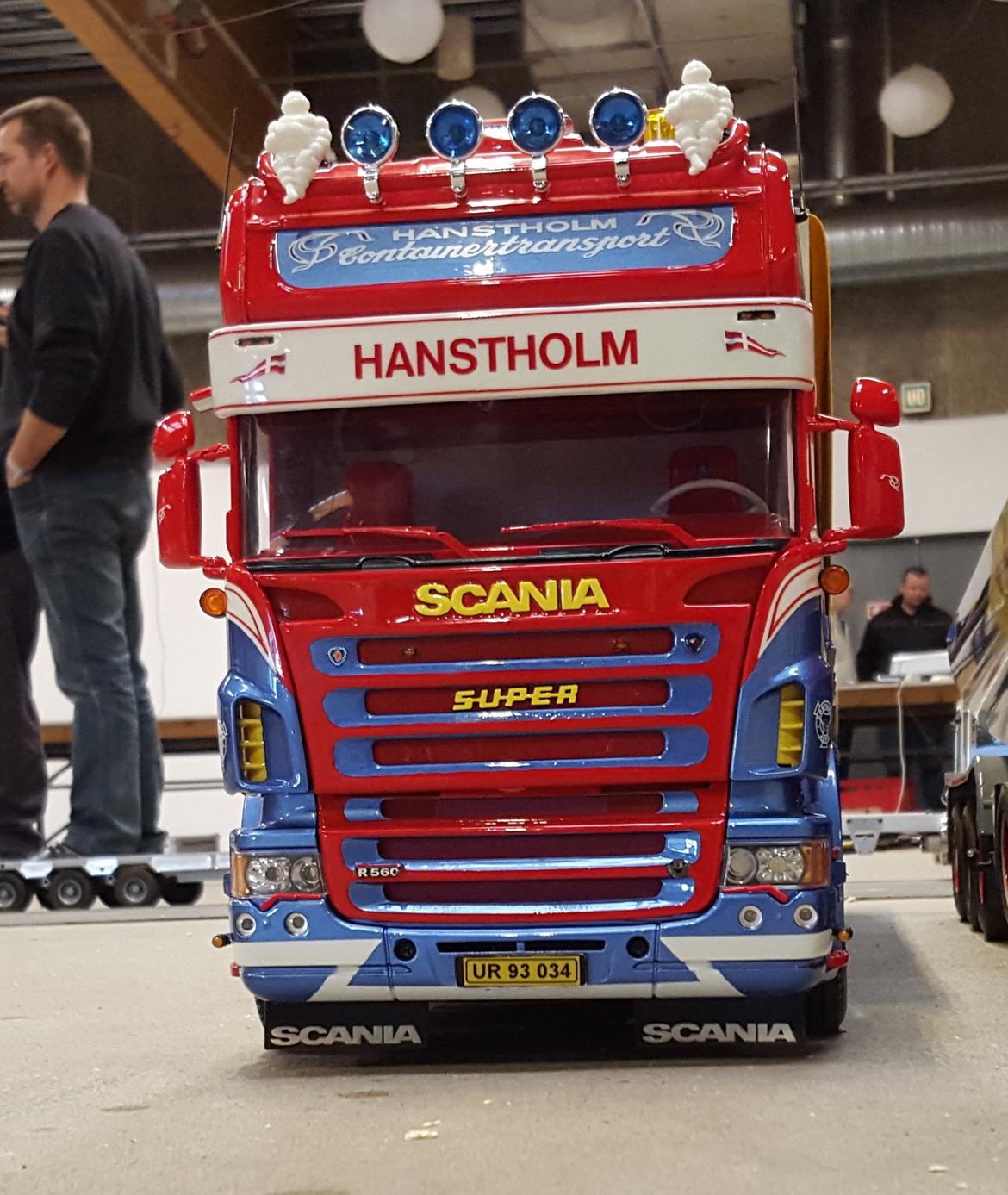 Lastbiler Tamiya Scania (Hanstholm Container transport)  billede 2