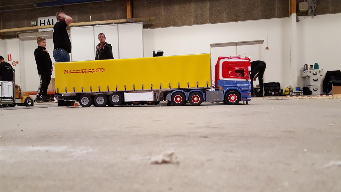 Lastbiler Tamiya Scania (Hanstholm Container transport)  billede 3