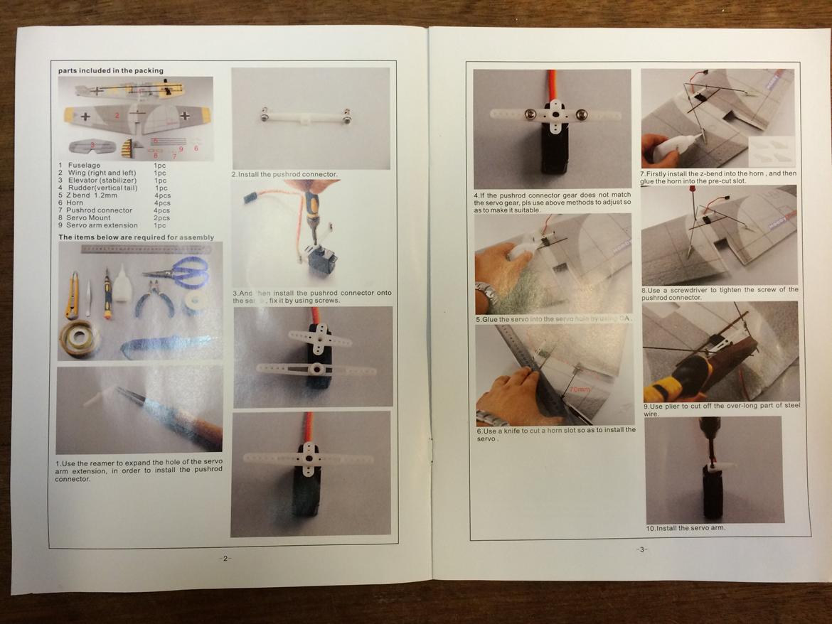 Fly Hobbyking ME109 Combat EPP - Super "bygge foto" billede 12