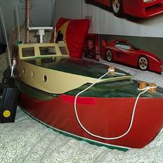 Båd hjemme lavet redningsskib