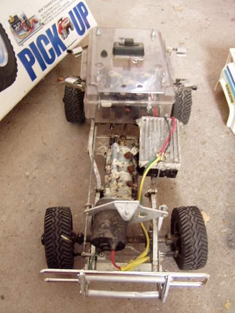 Off-Roader Toyota hilux - Her kan man tydeligt se gear kassen billede 3