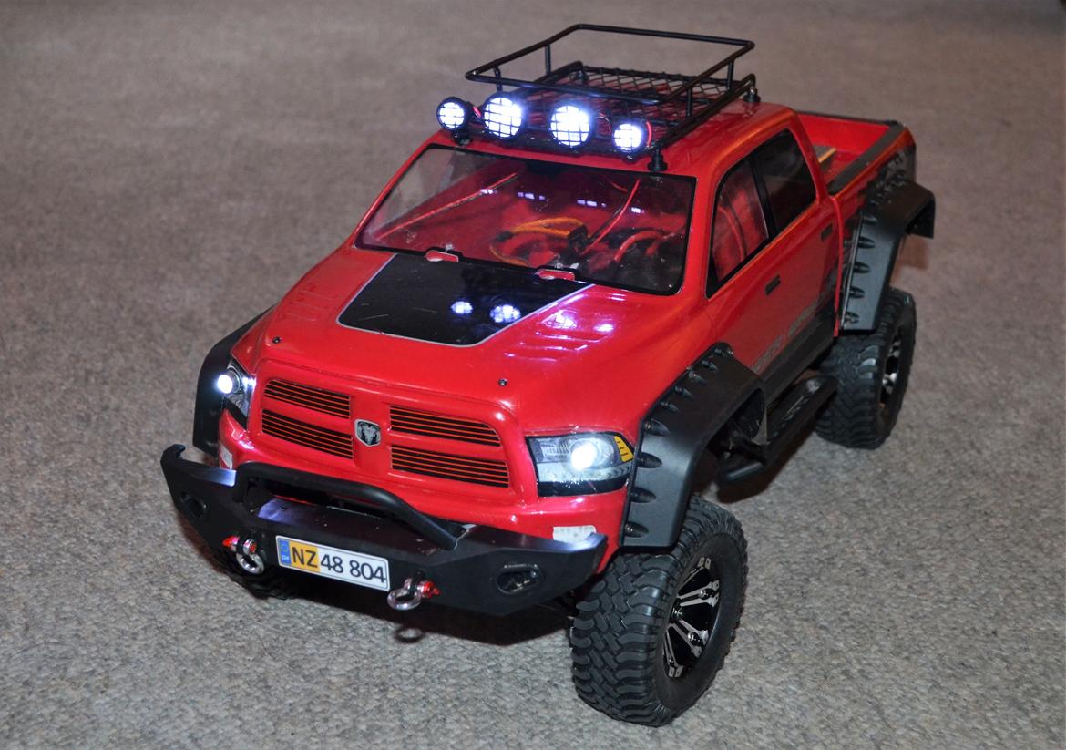 Off-Roader Axial SCX10 Ram Power Wagon - Så kom der lidt lys på :D billede 28