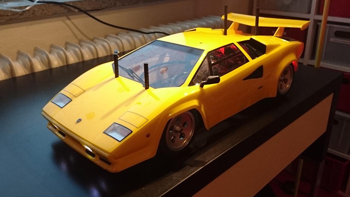 Bil Tamiya TT-01E Lamborghini Countach billede 5