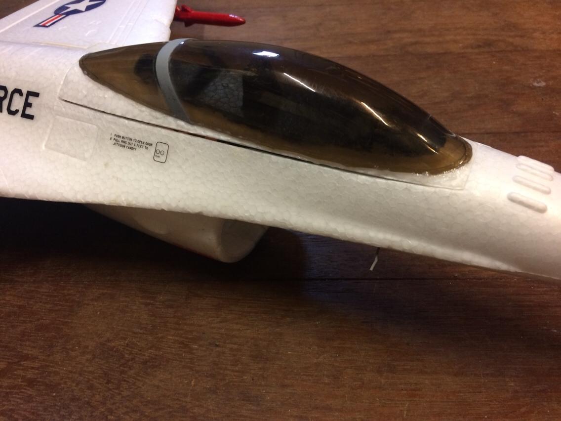 Fly Mini F-16 50 mm EDF fan - Med det mørke canopy (købt ebay) billede 10