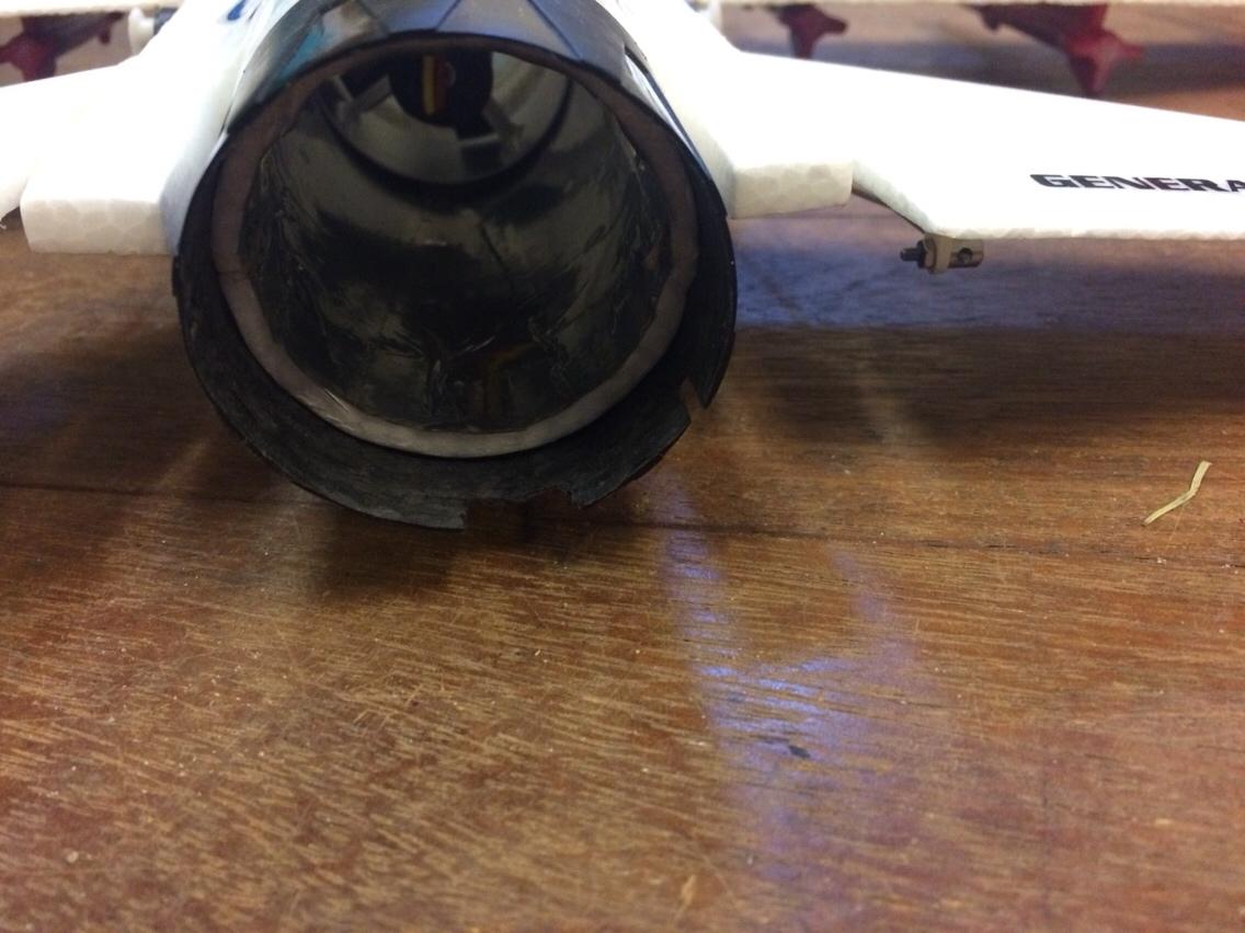 Fly Mini F-16 50 mm EDF fan - Bemærk "dysen" stammer fra en FUNJET billede 13