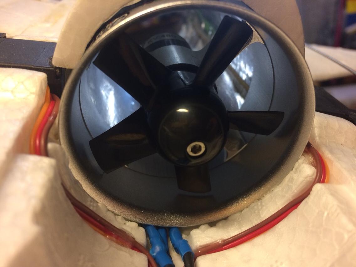 Fly Mini F-16 50 mm EDF fan - Ny fan, den gamle/orginal havde 4 blade. Den ny 5 blade billede 19