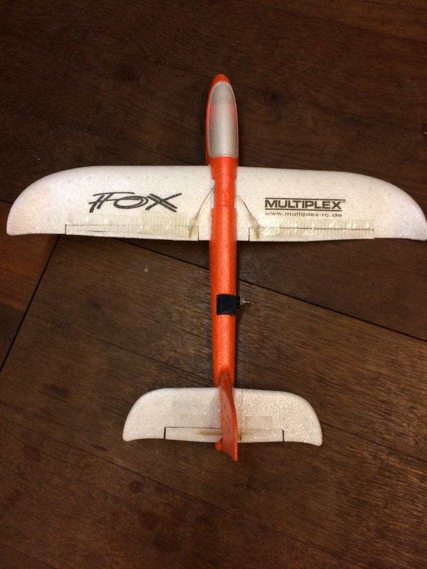 Fly FOX Multiplex - Fra kaste fly til RC fly med højde/krænger ror billede 2