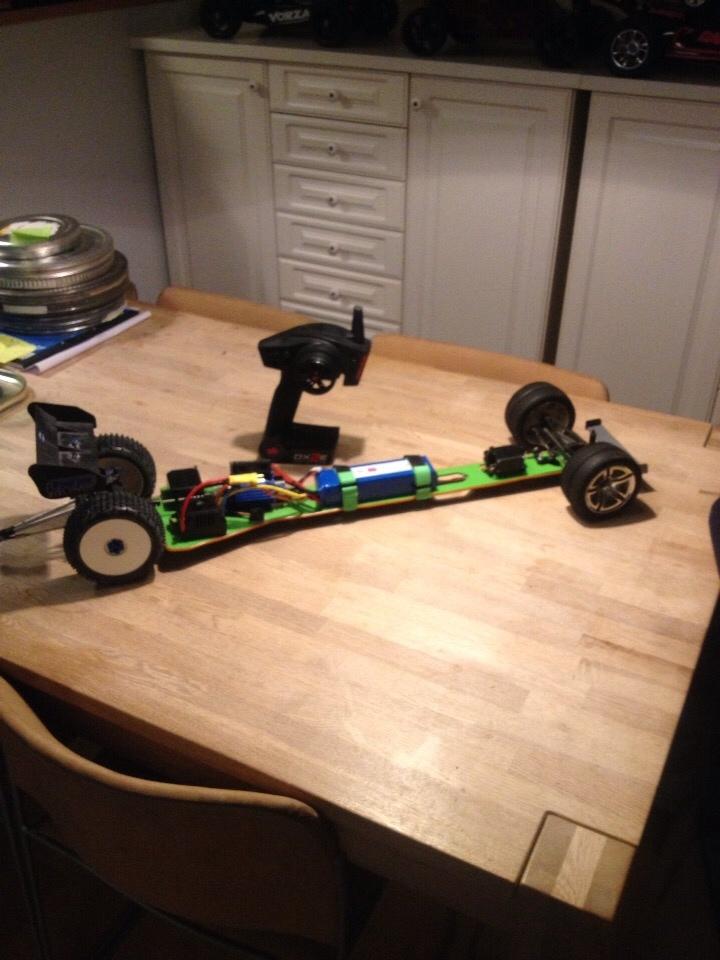 Bil Lrp dragster konventeret til el billede 1