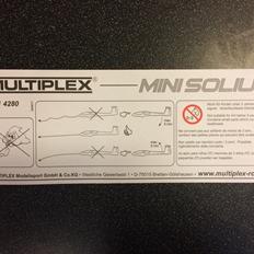 Fly Multiplex Mini Solius RC Conversion