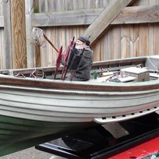 Båd damjolle fiskebåd