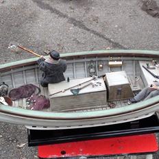 Båd damjolle fiskebåd