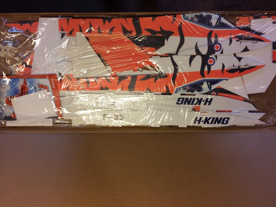 Fly H-King F-35 - Pakket fint ind, ja fylder ikke meget da den kom fra Hooby King billede 3