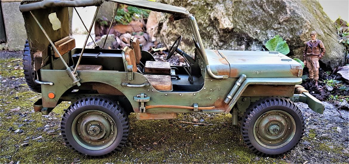 Militær wpl.jjrc q65 Willys jeep billede 6