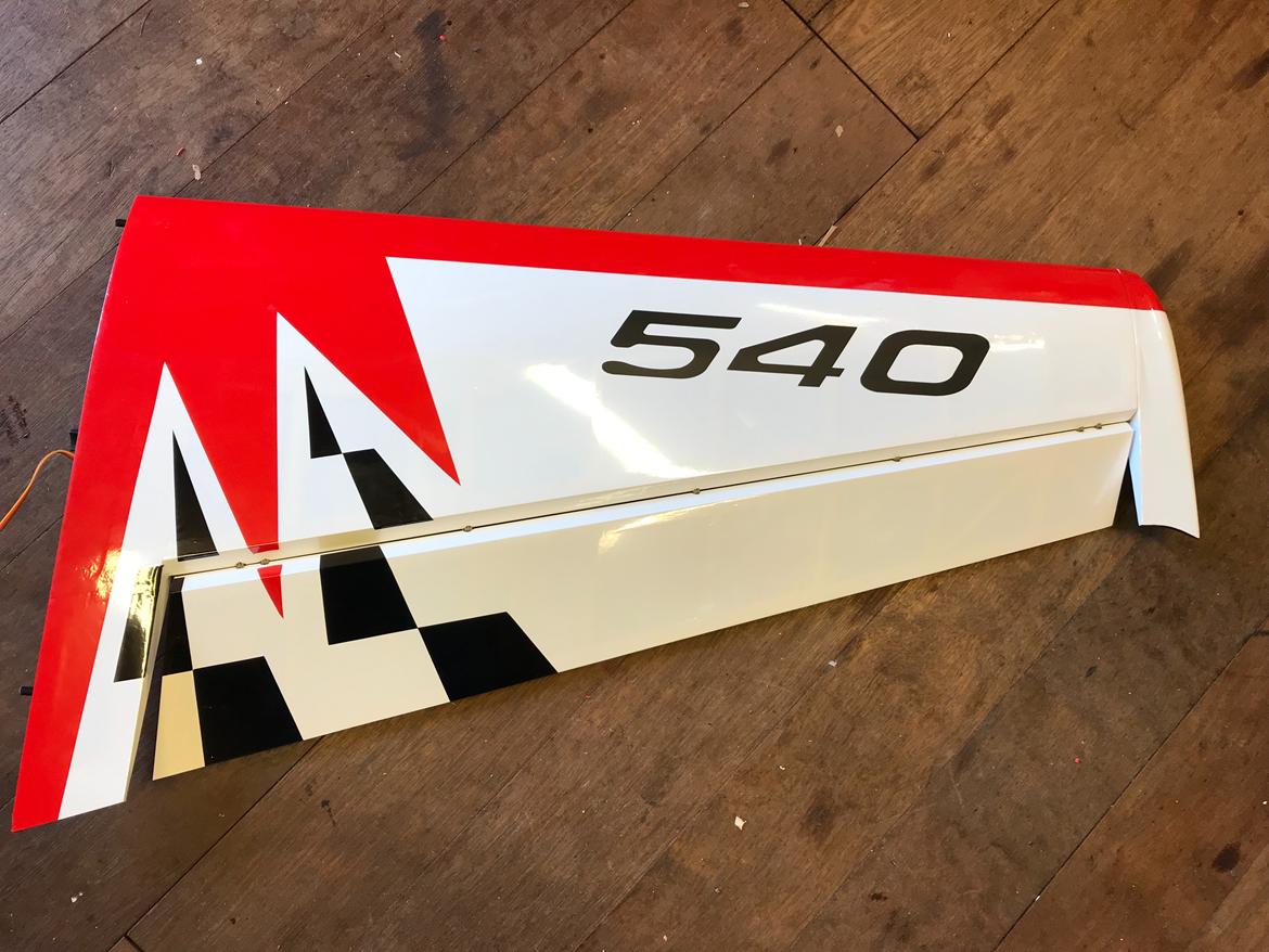 Fly Edge 540 35 ccm Goldwing - Her med alm. vinge tipper billede 23