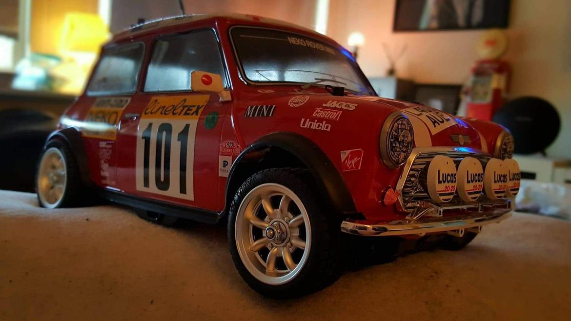 Bil Tamiya Mini Cooper 1994 Monte Carlo M05 Kit billede 2