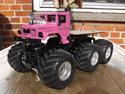 Lastbiler 1/16 Pink Poisen Tamiya G6-01 (WPL Body)