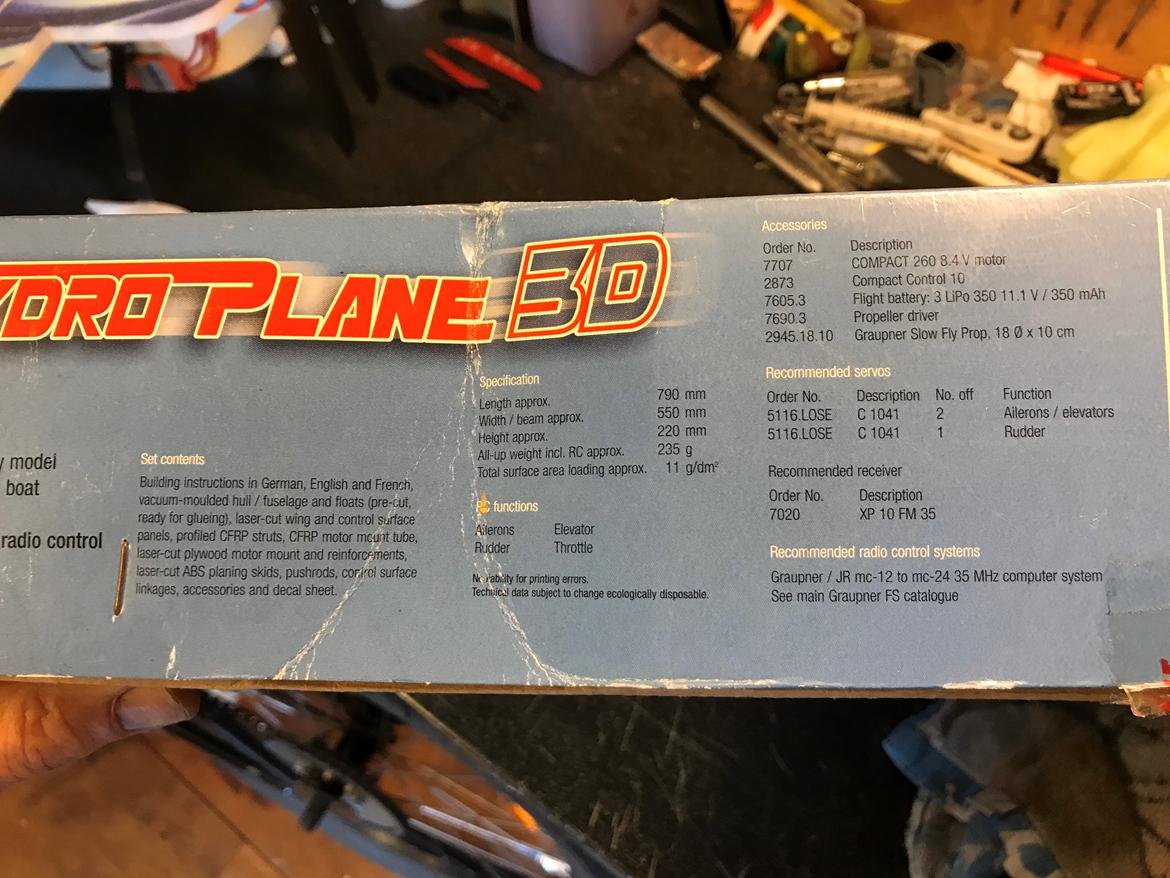 Fly Graupner Hydro-Plane - Data billede 10