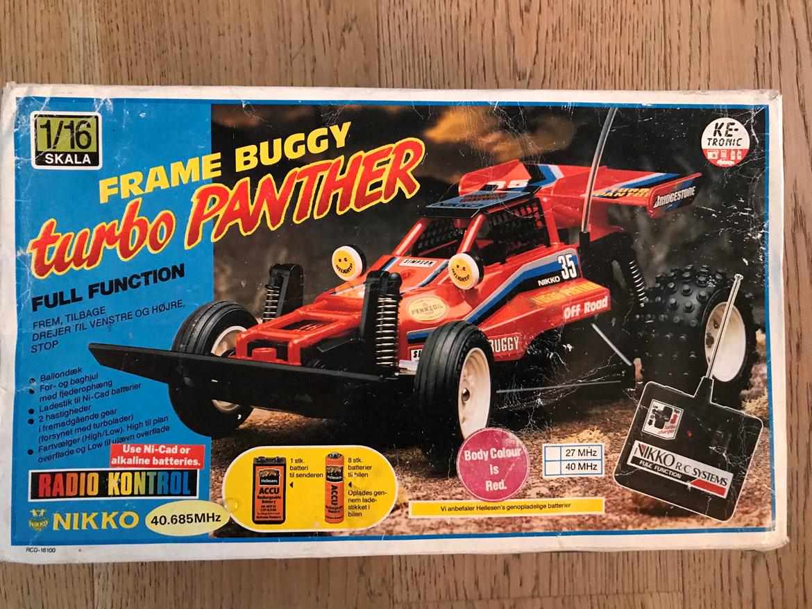 Buggy NIKKO Turbo Panther (Total reto bil) - Fint front foto på kassen billede 3