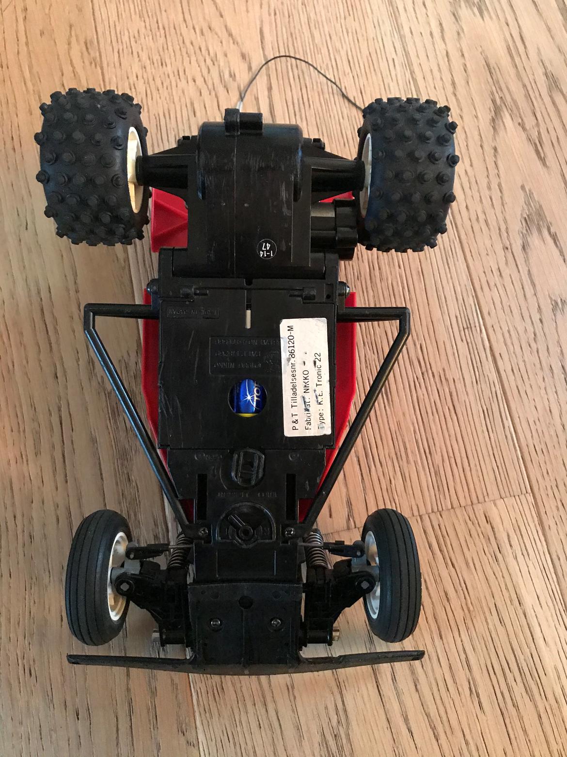 Buggy NIKKO Turbo Panther (Total reto bil) - Utroligt ganske få brugsmærker på bunden billede 11