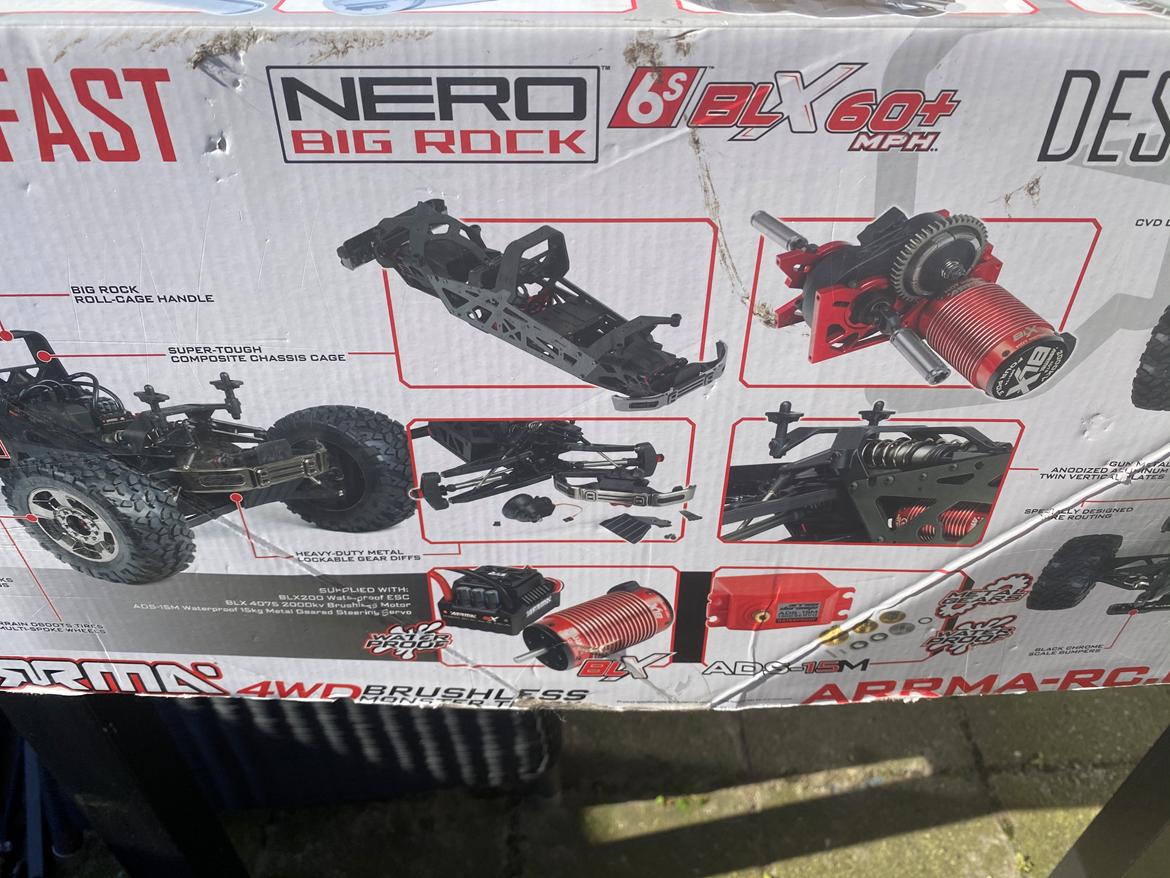 Truck Arrma nero 6s Big rock diff brain billede 15