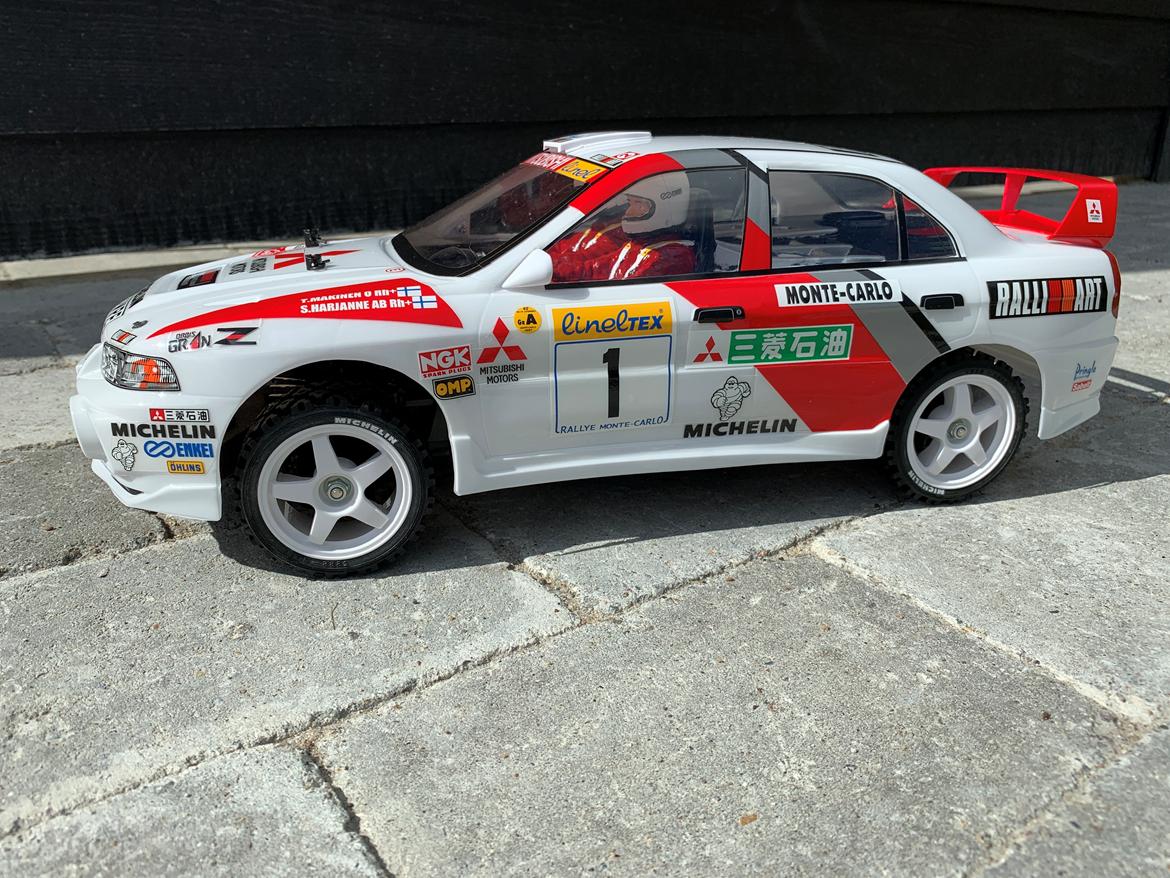 Bil Tamiya DF03RA Mitsubishi Lancer Evo IV #92203 billede 1