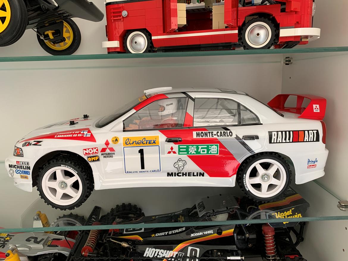 Bil Tamiya DF03RA Mitsubishi Lancer Evo IV #92203 billede 11