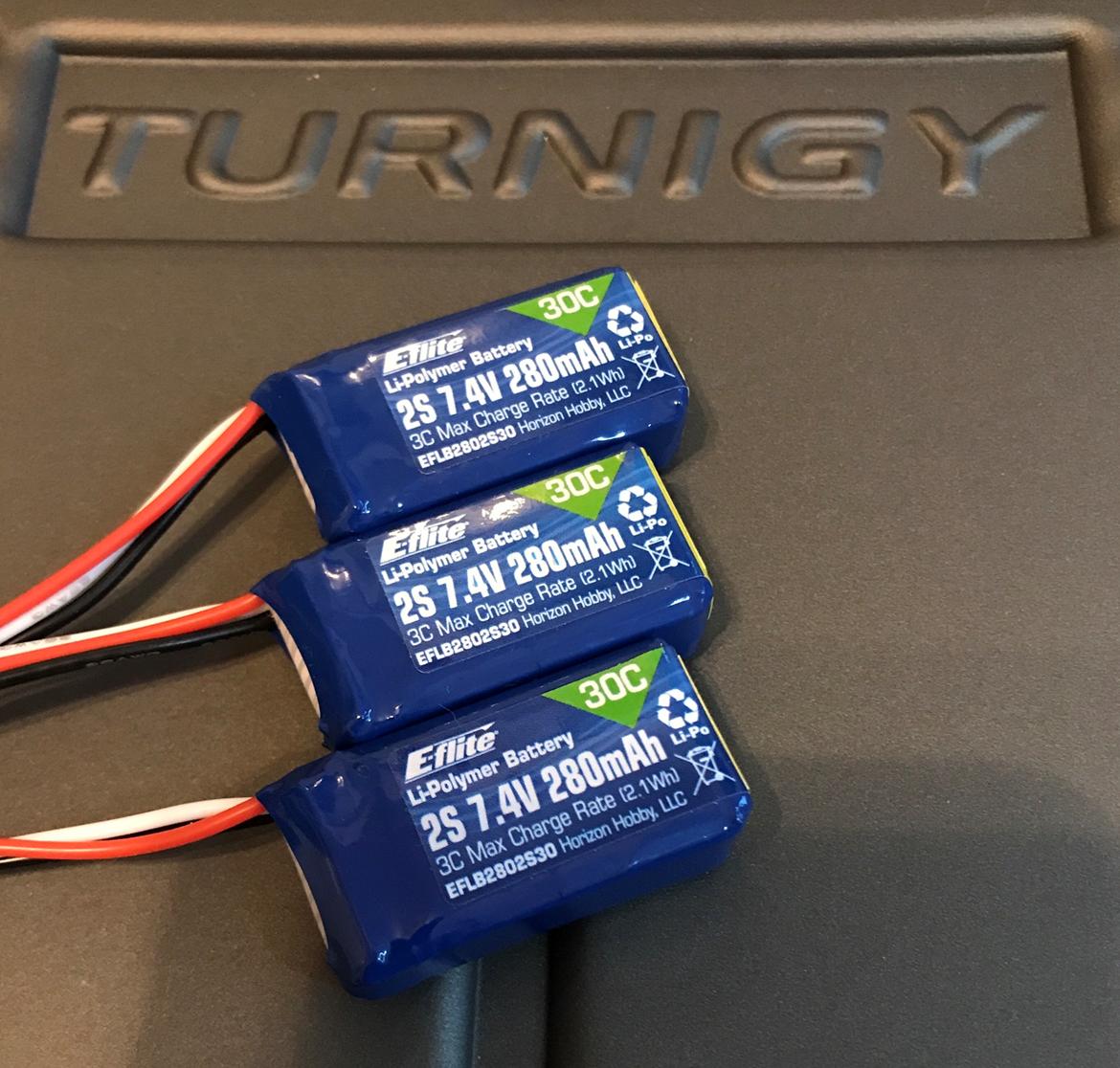 Fly E-Flite UMX Turbo Timber [Brushless] - Disse batterier kan IKKE anbefales. Alt for sarte og med levetid på knap ½ år, så er de ødelagte. billede 5