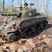 Militær Sherman M4a3 1/16