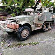 Militær Halftrack "Betty" Quad 50cal 1/16