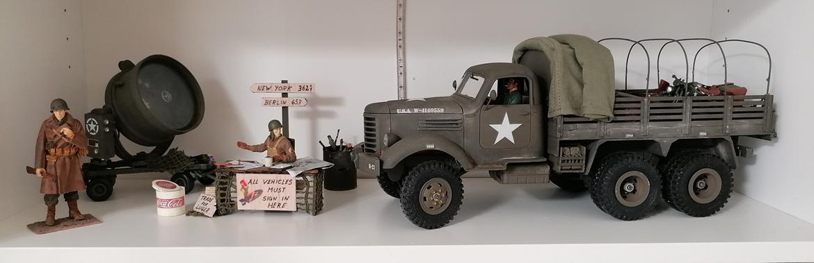 Militær US WWII Truck 1/16 (Solgt) billede 20