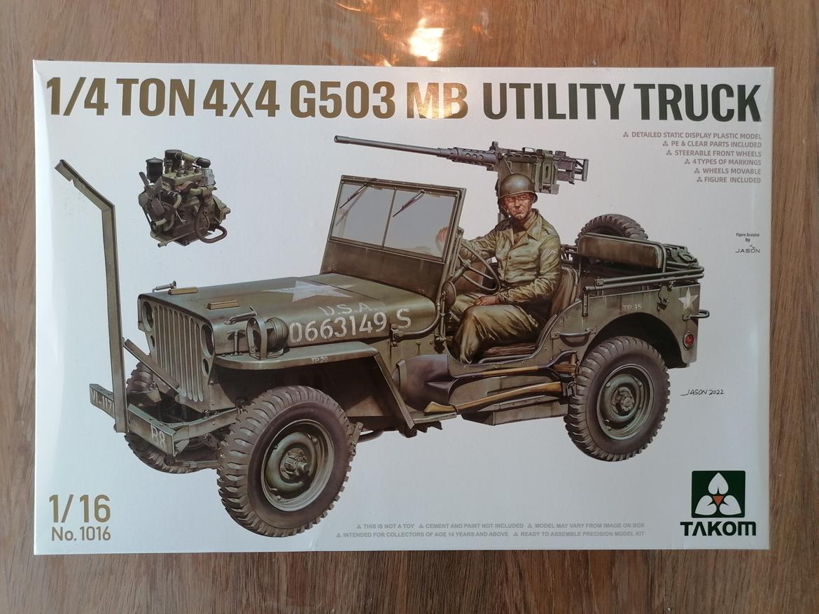 Militær Takom Jeep 1/16 billede 18