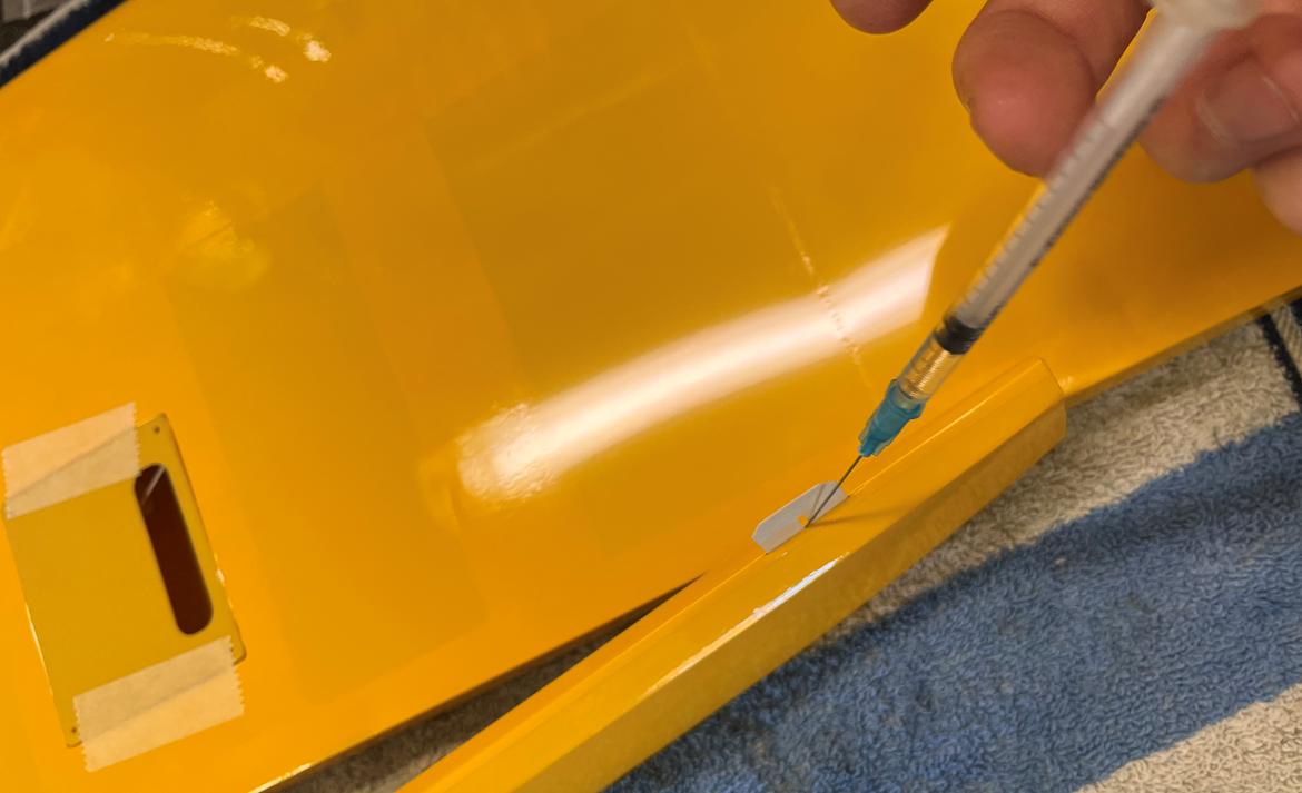 Fly Piper J-3 Cub - Lim af ror hængsler billede 6