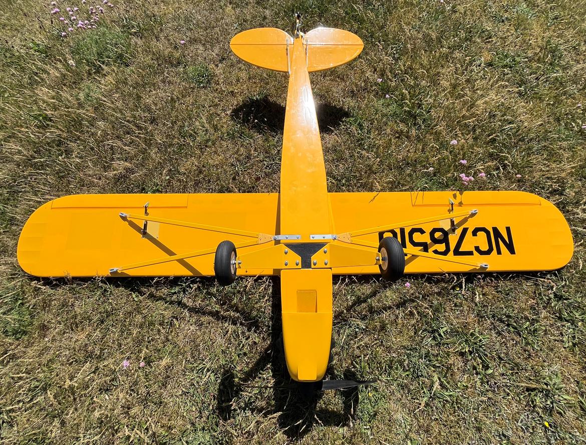 Fly Piper J-3 Cub - Bunden er også Piper gul billede 35