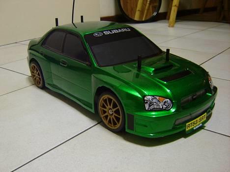 Bil Tamiya TT-01 Drift - Tamiyas originale Subaru Impreza karosse. Driftdaek. Farve koden er Tamiya PS-17 billede 1