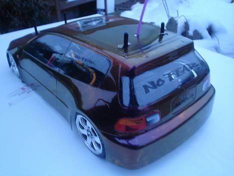 Bil HBX Honda Civic (SOLGT) - skråt bagfra billede 3