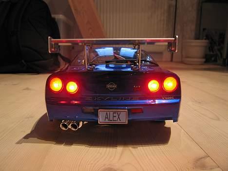 Bil Nissan Skyline R34 GT-R V.Spec Tamiya TT-01 billede 2