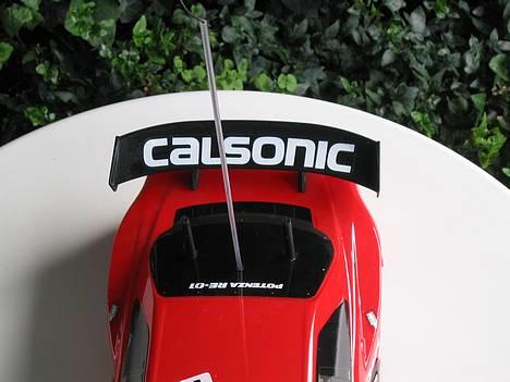 Bil Tamiya  Nissan calsonic - min sorte spøjler hehe  billede 9