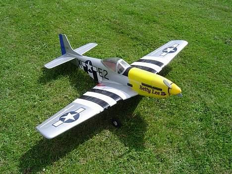 Fly P-51 Mustang Solgt billede 2