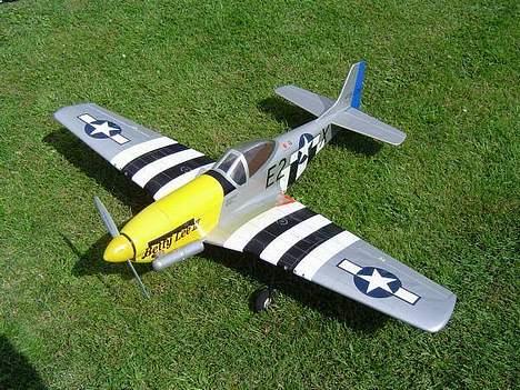 Fly P-51 Mustang Solgt billede 3