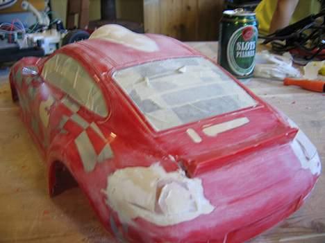 Bil QD Porche - Baglygterne er de eneste synlige blinklys er spartlet væk. billede 5