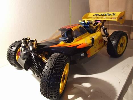 Buggy bazooka pro 4#4 ( SOLGT ) - Med off-road dæk på, og orginal plastik fælge.. billede 10