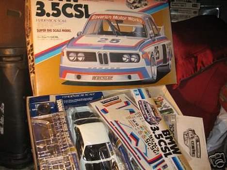 Bil BMW 3.5 CSL - Set på ebay, helt komplet samlesæt. billede 8