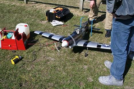 Fly Mustang P51 (Solgt) billede 2